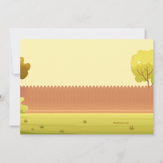 BBQ時間招待状 招待状 (裏面)