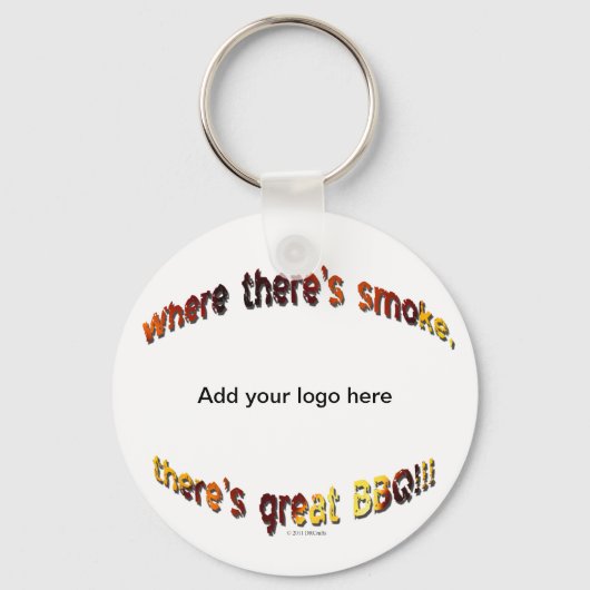 BBQ煙 キーホルダー (正面)