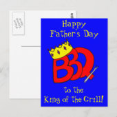 BBQ王父の日の郵便はがき ポストカード (正面/裏面)