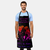 BBQ着用のおもしろいアウトドアを楽しむ女性 エプロン (着用した状態)