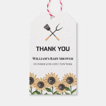 BBQ素朴ひまわりモダン赤ちゃんシャワー