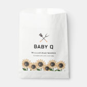 BBQ素朴ひまわりモダン赤ちゃんシャワー フェイバーバッグ (正面)