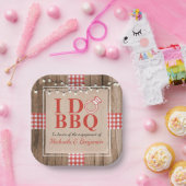 BBQ素朴婚約パーティカップルシャワー ペーパープレート (パーティー)