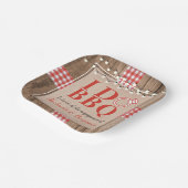 BBQ素朴婚約パーティカップルシャワー ペーパープレート (傾斜あり)