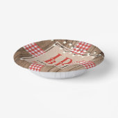 BBQ素朴婚約パーティカップルシャワー ペーパーボウル (傾斜あり)