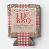 BBQ素朴婚約パーティカップルシャワー 缶クーラー (裏面)