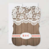 BBQ素朴婚約パーティ 招待状 (裏面)