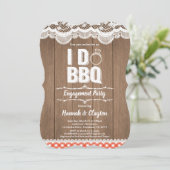 BBQ素朴婚約パーティ 招待状 (スタンド正面)