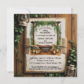 BBQ素朴結婚式招待状 招待状 (正面)