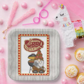 BBQ素朴 ペーパープレート (パーティー)