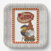 BBQ素朴 ペーパープレート (正面)
