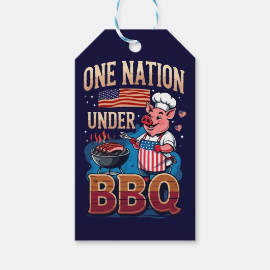 BBQ統一国家 〜 ヴィンテージシェフのグリルマスター ギフトタグ (正面)