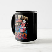 BBQ統一国家 〜 ヴィンテージシェフグリルマスター マグカップ (正面左)
