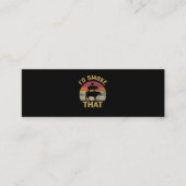 BBQ肉スモーカーが贈り物おもしろいをグリルする煙を吸う スキニー名刺 (正面)