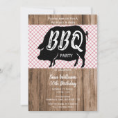 BBQ誕生日パーティーの招待 招待状 (正面)