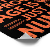 Bbq誕生日プルーフエイジは数Bbqパーティー ポスター (角)