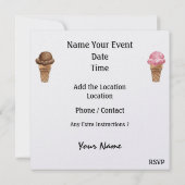 BBQ調理師アウト 招待状 (裏面)