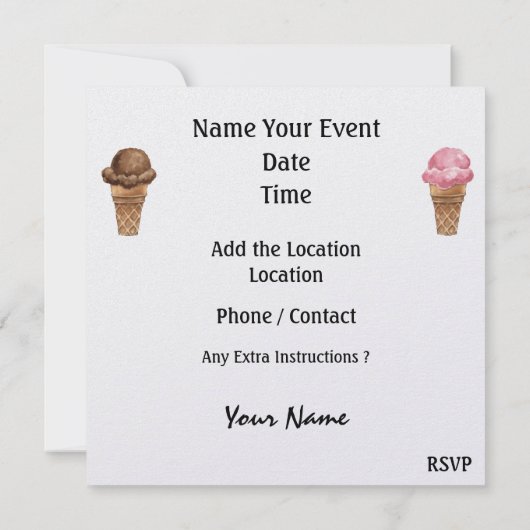 BBQ調理師アウト 招待状 (裏面)