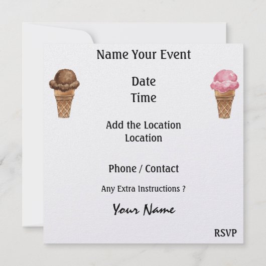 BBQ調理師アウト 招待状 (裏面)