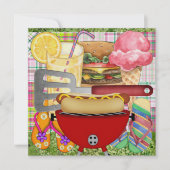 BBQ調理師アウト – 7月4日！SRF 招待状 (正面)