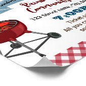 BBQ資金調達者テンプレート ポスター (角)