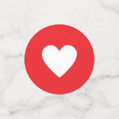 BBQ赤と白婚約シャワー コンフェッティ (スモール正面)