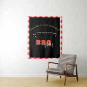 BBQ黒と赤の赤の赤のシャワーパーティー タペストリー (インサイチュ)
