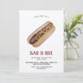 BBQ の招待状 ホットドッグ 招待状 (スタンド正面)