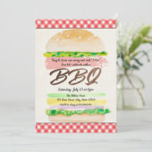 BBQ ウェディングパーティーのご案内 招待状 (スタンド正面)