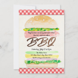 BBQ ウェディングパーティーのご案内 招待状