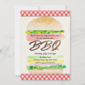 BBQ ウェディングパーティーの招待状 招待状 (正面)