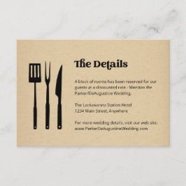 BBQ ウェディング情報詳細 封入カード エンクロージャーカード