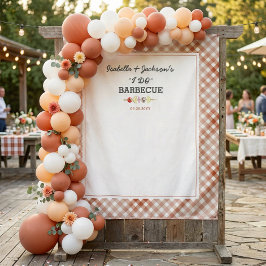 BBQ ウェディング シャワー バックドロップ タペストリー