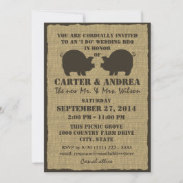 BBQ ウェディング レセプション 招待状