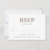 BBQ ウェディング RSVP カード (正面)