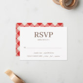 BBQ ウェディング RSVP カード (正面/裏面インサイチュ)
