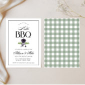 BBQ カップルシャワーのご招待　グリル＆チル 招待状