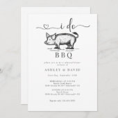 BBQ | カップルシャワー | ラスティックリハーサル | ロースト 招待状 (正面/裏面)