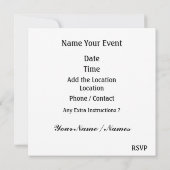 BBQ /クックアウト/ピクニック招待状by SRF 招待状 (裏面)