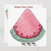 BBQ /クックアウト/ピクニック招待状by SRF 招待状 (正面/裏面)