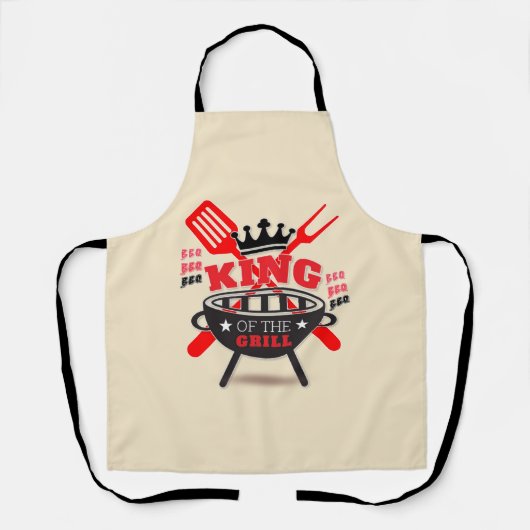 BBQ – グリルのキング エプロン (正面)
