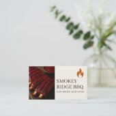 BBQ バーベキュー レストラン ケータリング サービス 写真 名刺 (スタンド正面)