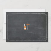 BBQ&ビアーズバースデーパーティーフォトチョーク招待状 招待状 (裏面)