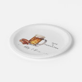 BBQ & ビール オーダーメイド ペーパープレート (アングル)