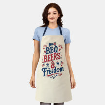 BBQ、ビール、自由 - レトロな7月4日の雰囲気