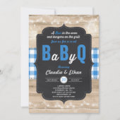 BBQ ベビーシャワー招待状 Baby Q カップルシャワー 招待状 (正面)