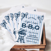 BBQ ベビーシャワー カップル ベビーQ 招待状