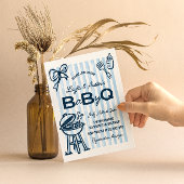 BBQ ベビーシャワー カップル ベビーQ 招待状
