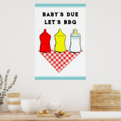 BBQ ベビーシャワー ポスター (キッチン)