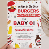 BBQ ベビーシャワー 招待状
